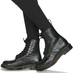 Dr. Martens - 1460 GUNMETAL WILD CROC EMBOSS