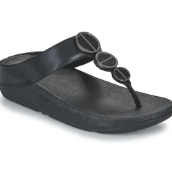 FitFlop - HALO METALLIC-TRIM TOE-POST SANDALS