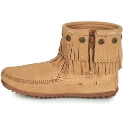 Minnetonka - DOUBLE FRINGE SIDE ZIP BOOT