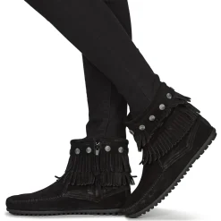 Minnetonka - DOUBLE FRINGE SIDE ZIP BOOT