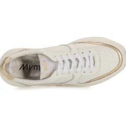 Myma - 7715MY02-CUIR-BLANC-LAMINATO-PLATINE-CUIR-BLANC-PERFO