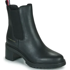 Tommy Hilfiger - ESSENTIAL MIDHEEL LEATHER BOOTIE