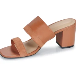 Tommy Hilfiger - LEATHER & SUEDE BLOCK HEEL MULE