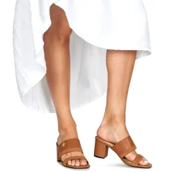 Tommy Hilfiger - LEATHER & SUEDE BLOCK HEEL MULE