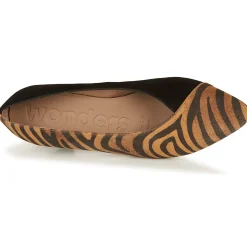 Wonders - I7601-ZEBRATO-CUERO-ANTE-NEGRO