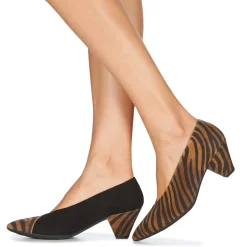 Wonders - I7601-ZEBRATO-CUERO-ANTE-NEGRO